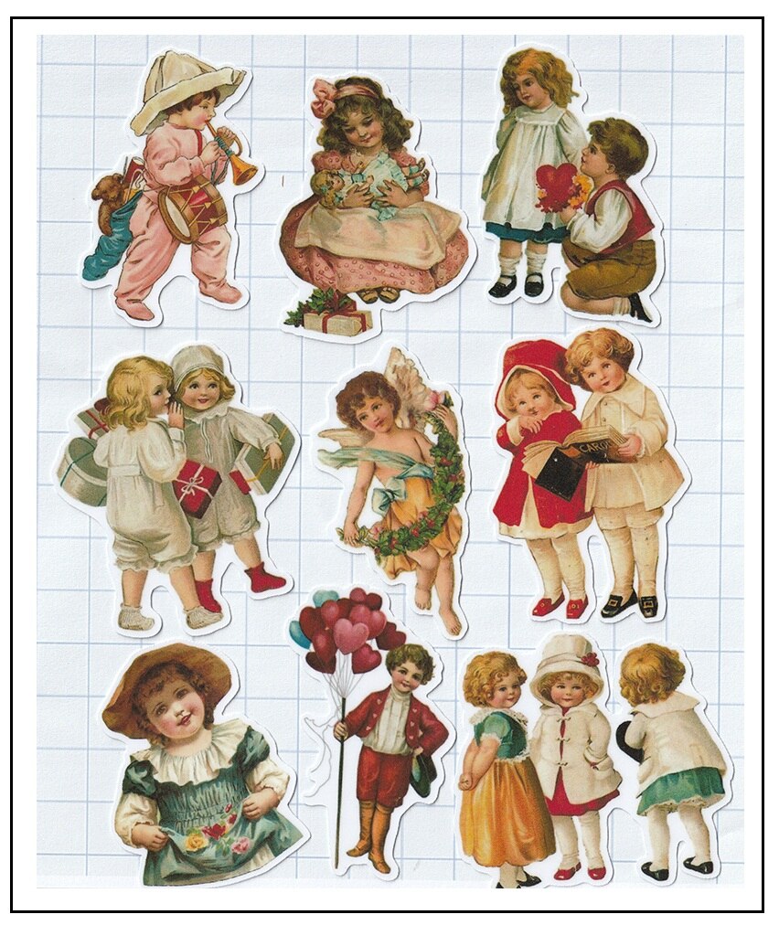 15 PCS/18 pcs Cute kid Stickers Ambachten En Scrapbooking stickers boek Student label Decoratieve sticker kinderen speelgoed