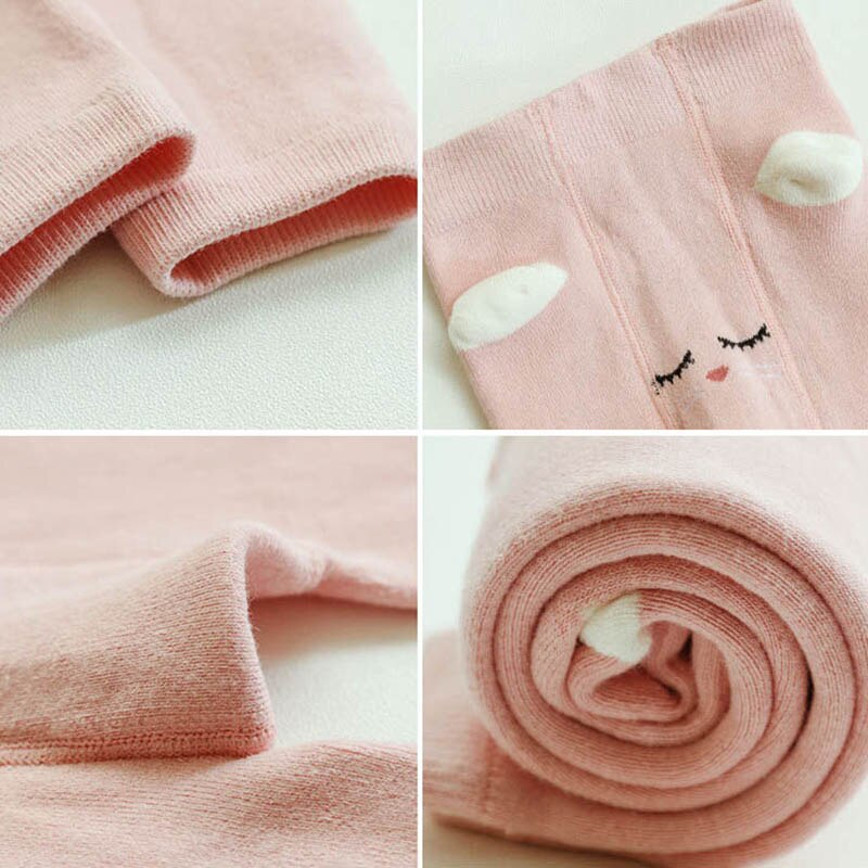 Automne hiver tricoté bébé collants dessin animé mignon enfants collants épaissir infantile garçons filles collants pantalons