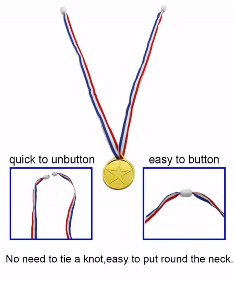 1 pièces en plastique gagnant médaille d'or récompense jeux de plein air enfants jeux jouet pour encourager les enfants fournitures scolaires enfants accessoires Photo