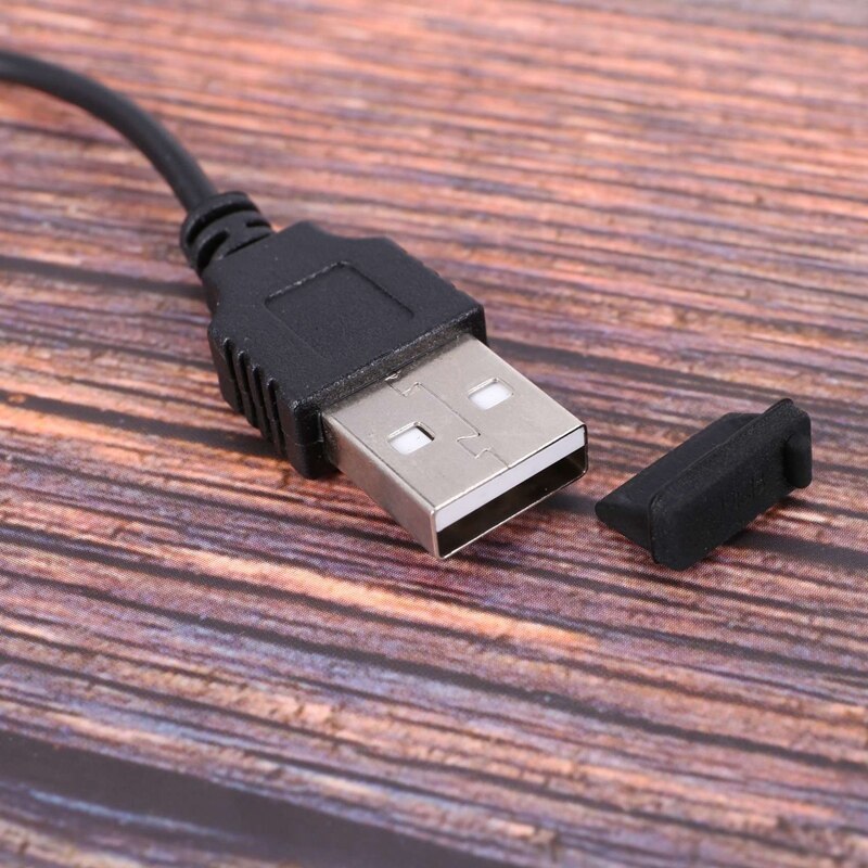 20 stück silikon-usb-anschlussstopfen, staubdichte schutzkappen, schwarz