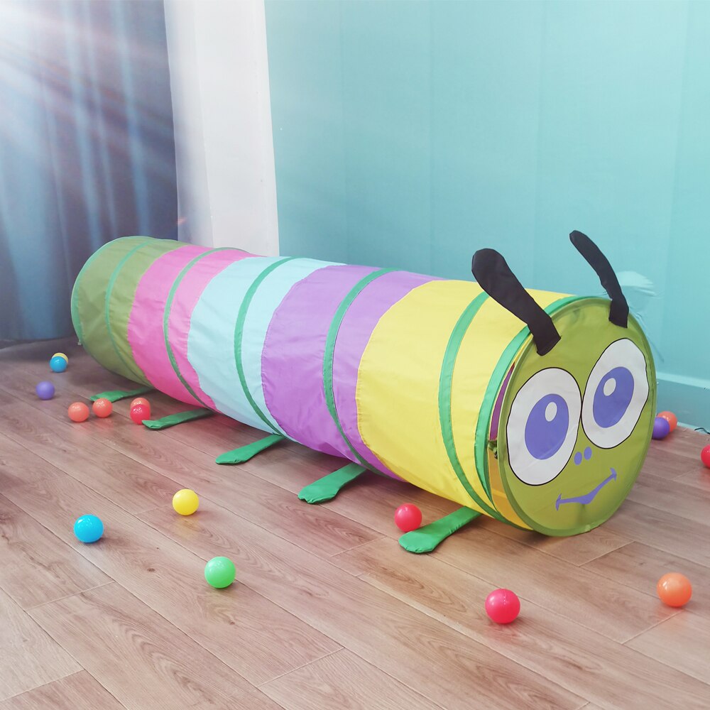 Draagbare Kleurrijke Kids Tunnel Tenten Kruipen Tunnel Opvouwbaar Opvouwbare Indoor Kids Speelhuis Tent Meisjes Jongen Kamer Decoratie