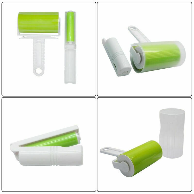 Portable Car Seat Hair Fluff Cleaning Sticky Roller Removal Dust Collector Cleaning Tool For RV Camper Bus Van SUV Lorry Winter