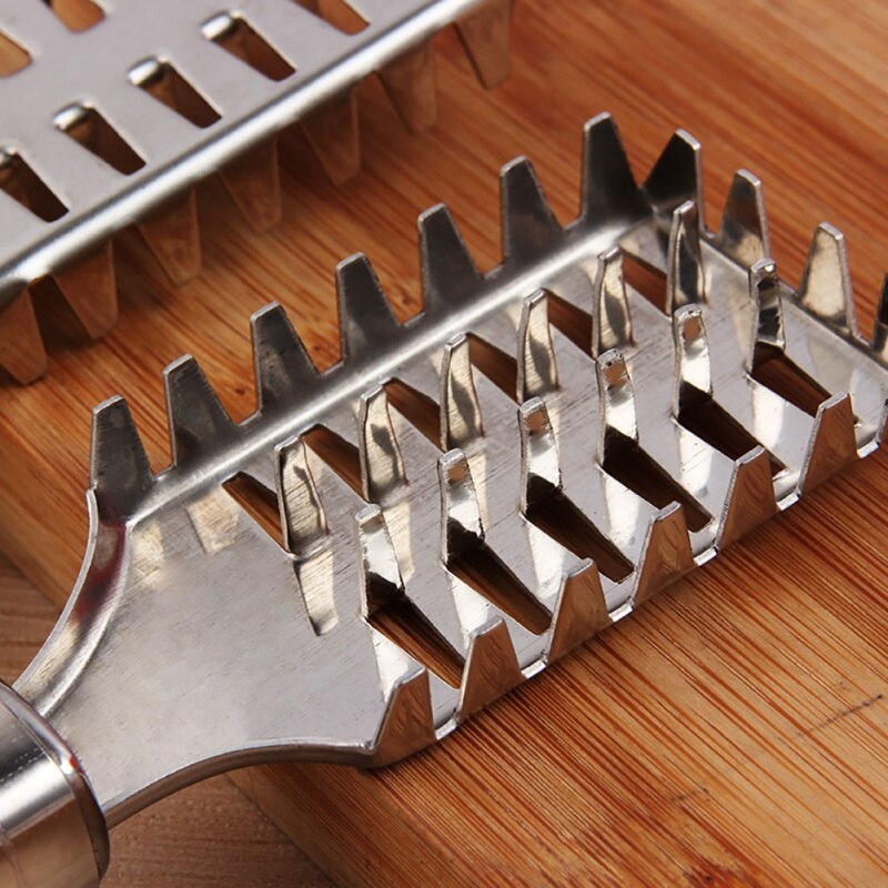 Stainless Steel Silver Scales Scraper Fish Planer Kitchen Gadget Fish Scale Scraper Kitchen Utensils For Flake Off Instantly