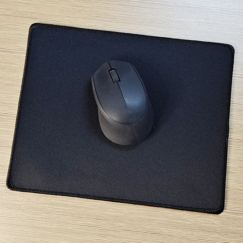 Alfombrilla de ratón antideslizante para juegos, alfombrilla de ratón negra para ordenador de escritorio y portátil, alfombrillas de ratón de goma simples, Base, accesorios de oficina