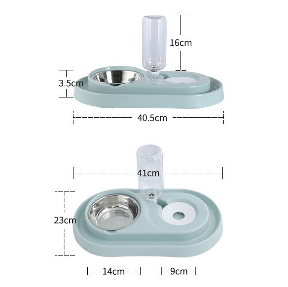 Automatische voerbak voor huisdieren, drinkbak voor honden en katten, grote capaciteit dispenser voor katten en katten