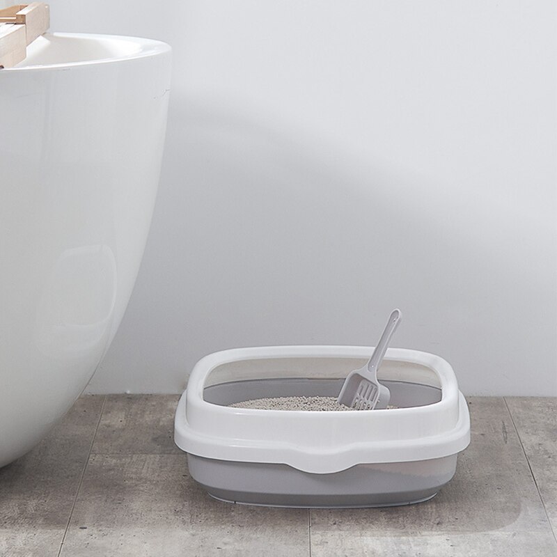 Pet Cats Litter Box Toilet Cleaning House Detachable 3 Color Dog Cat Poop Cleaner Litter SandBox Bedpan with Scooper Pet Toilets