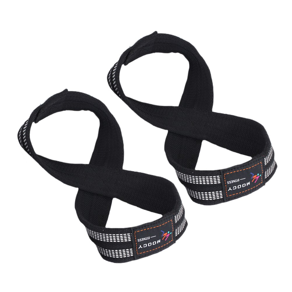 2pcs Powerlifting Fitness Gym Lifting Straps Deadlifts Horizontal Bar Portable Bodybuilding Figure 8 Wrist Support Anti Slip