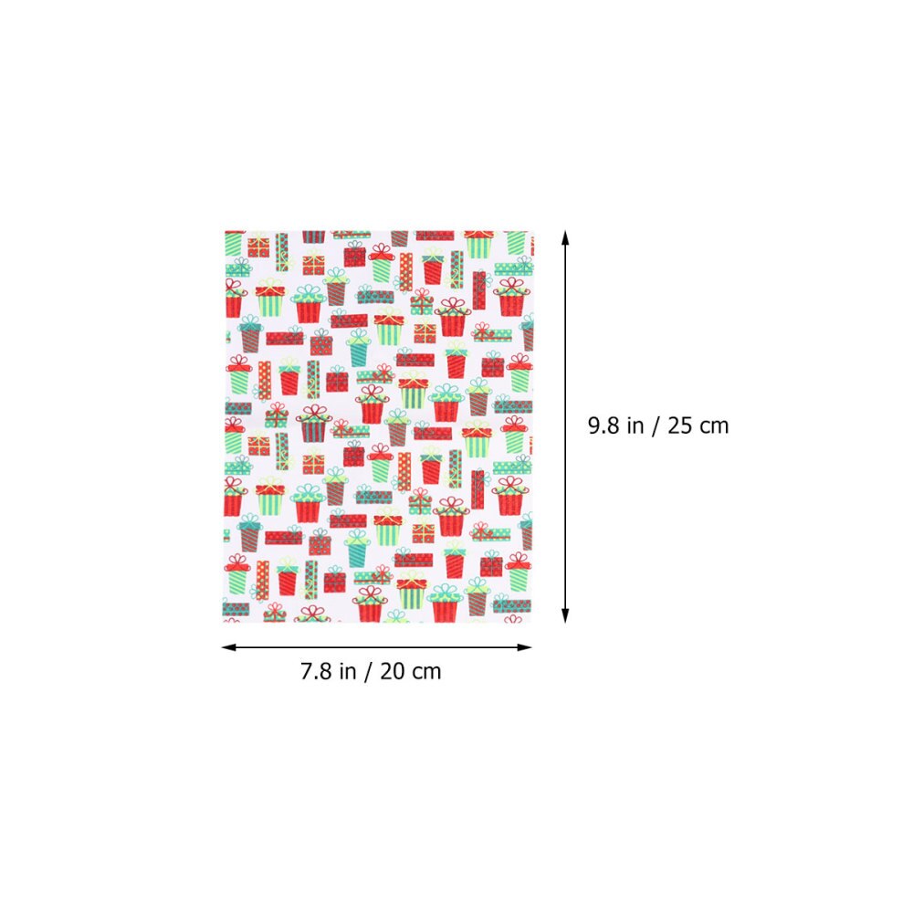 10 Pcs Vrolijk Kerstfeest Doek Vel Diverse Synthetisch Katoen Stof Doek Stuk Festival Handgemaakte Ambachten Voor Hair Bows Hoofdbanden