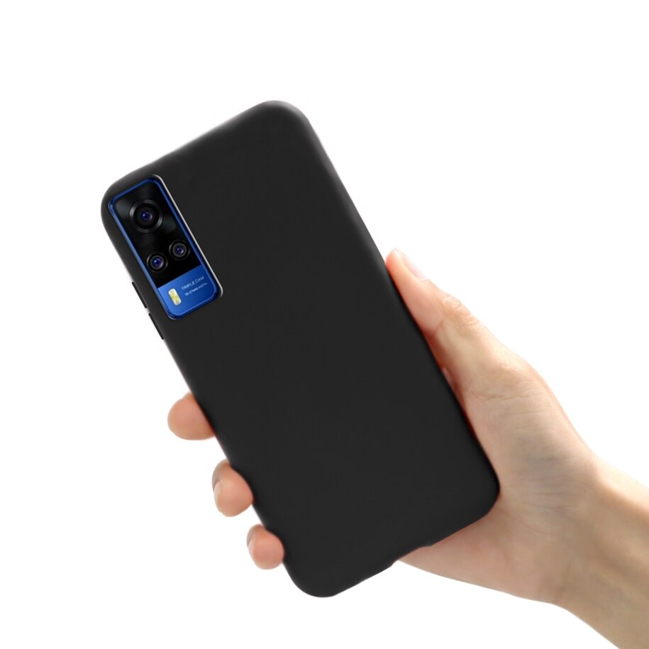 Einfache, weiche tpu-schutzhülle für vivo  y31 , stoßfeste hülle für  y51a y 51 y  v2036 31 vivoy 31 6.58 " funda: Vivo  y51 2020 dez / Schwarz