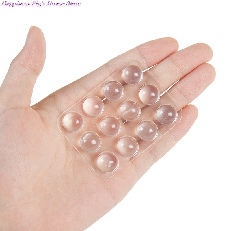 24 Stks/set Transparante Anti Slip Siliconen Schokdemper Zachte Kussen Voor Closestool Meubels Accessoires