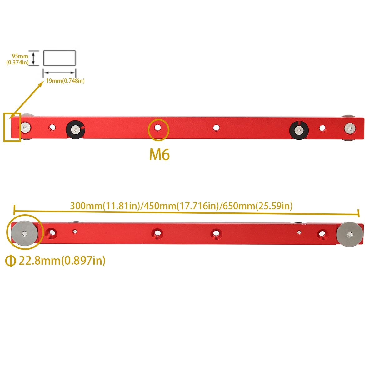 1Pc Houtbewerking Aluminium Mijter Track Bar Slider Chute Rail T-Track T-Slot Tafelzaag Router verstek Gauge Staaf Timmerman Diy