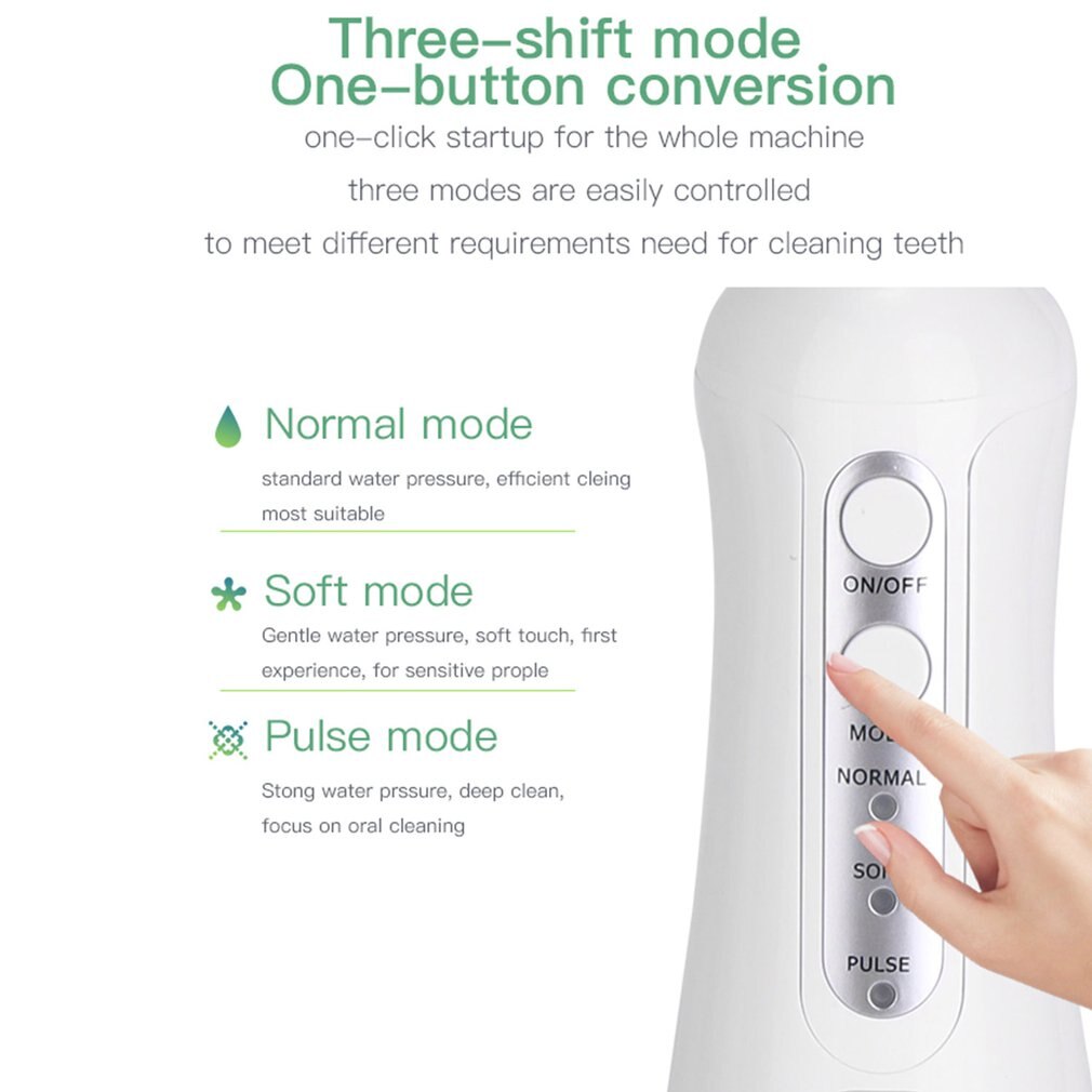 1pc oral irrigator bærbare vandtrådsspidser usb genopladelige vandstråleflosser ipx 7 vandtæt til rensning af tænder