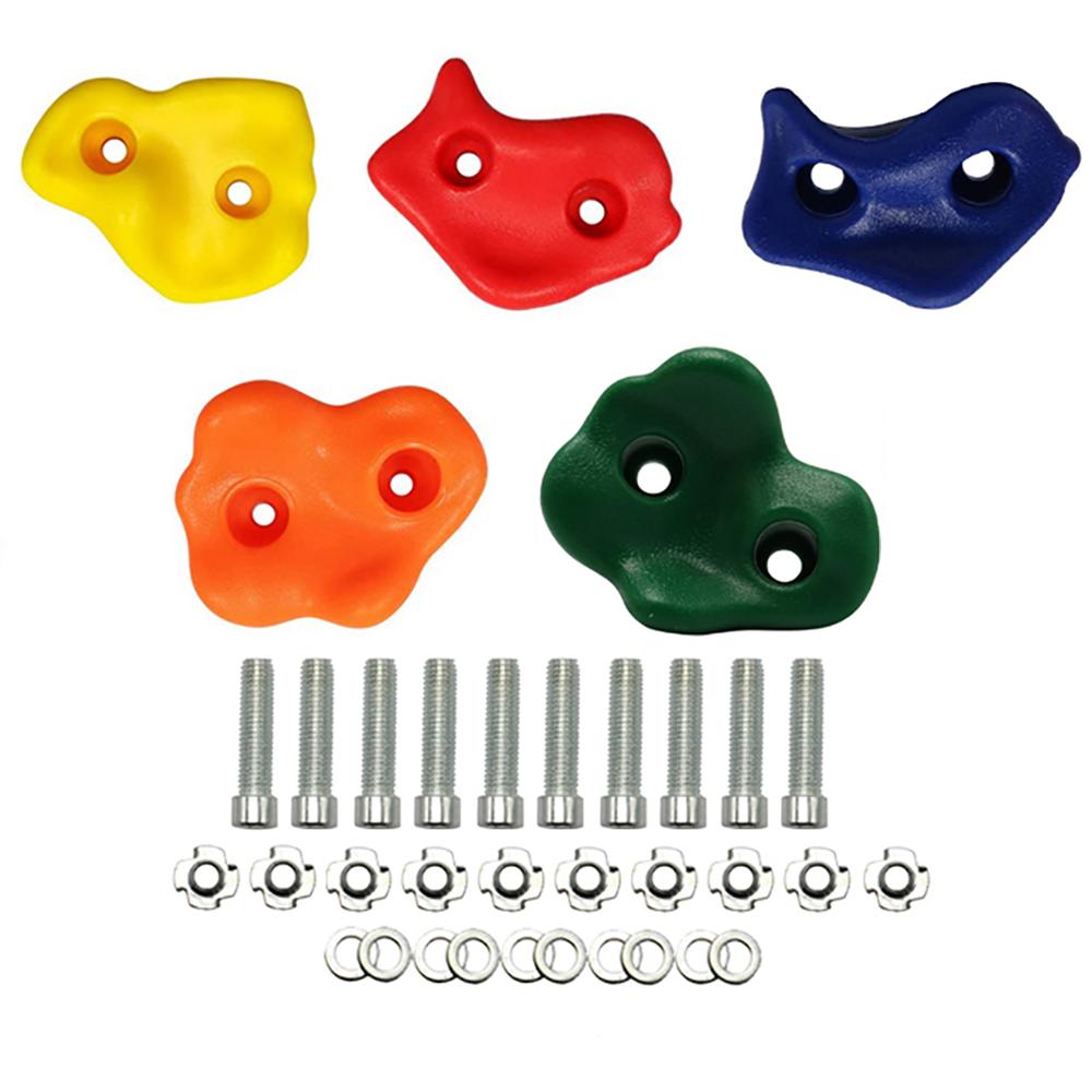 5Pcs Kleurrijke Kinderen En Volwassen Rock Muur Houdt Klimmen Rock Muur Grips Voor Indoor En Outdoor Speeltuin Spelen Set: set 3