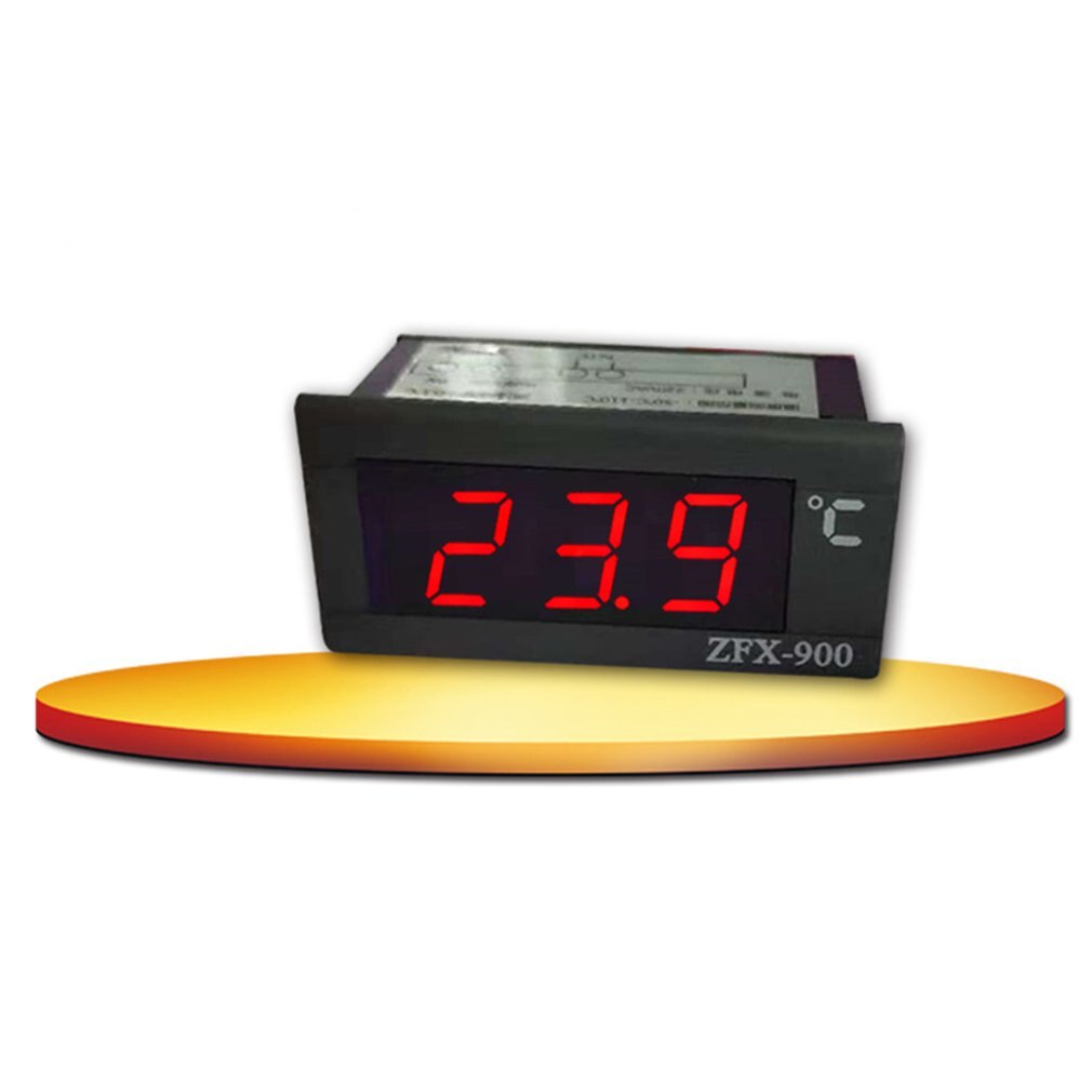 ZFX-900 pantalla LED termómetro Digital LED Monitor de temperatura refrigerador congelador tanques de agua Sensor de sonda 220v AC