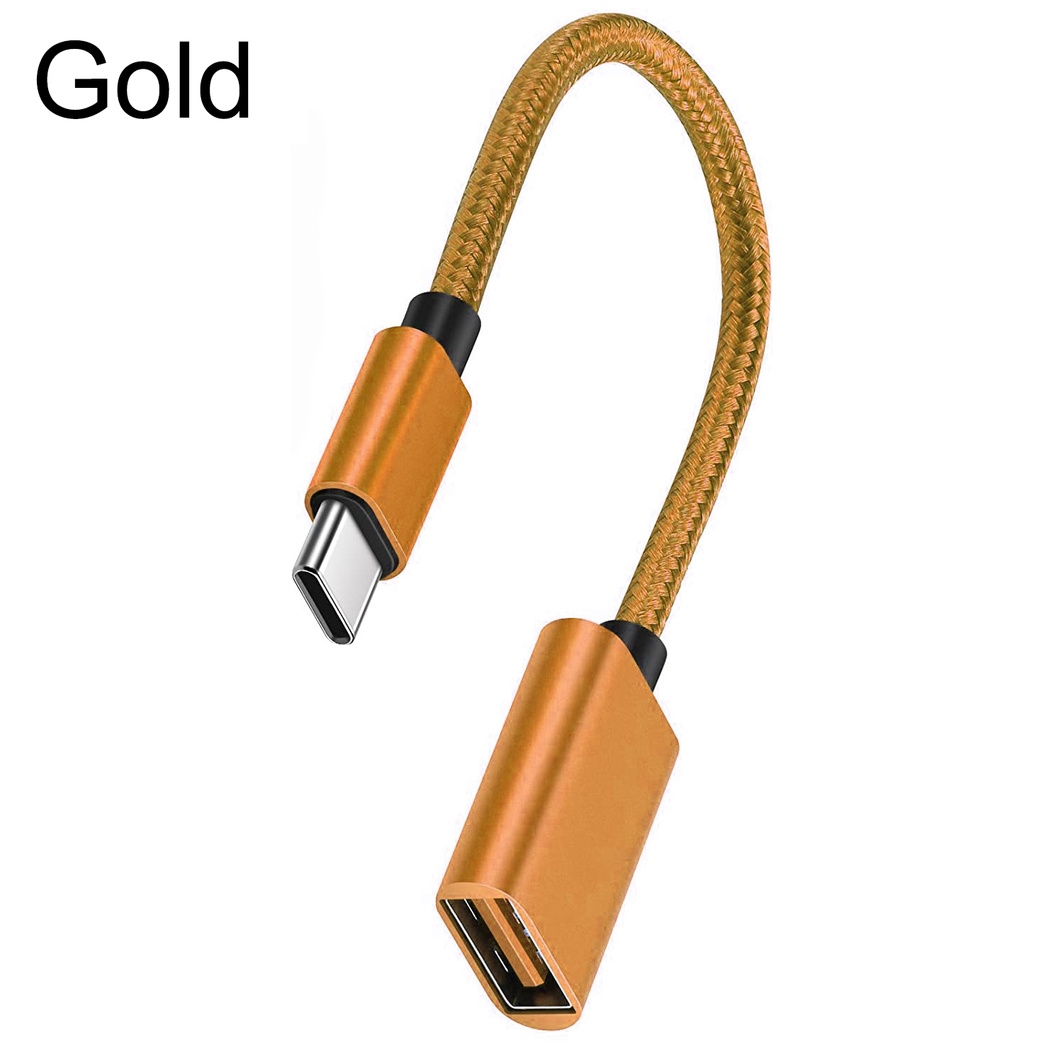 Kabel adaptera USB OTG USB 3.0 typu C męski na USB A żeński Adapter przewodu danych USB OTG do telefonów komórkowych Uniwersalny interfejs USB C: YELLOW