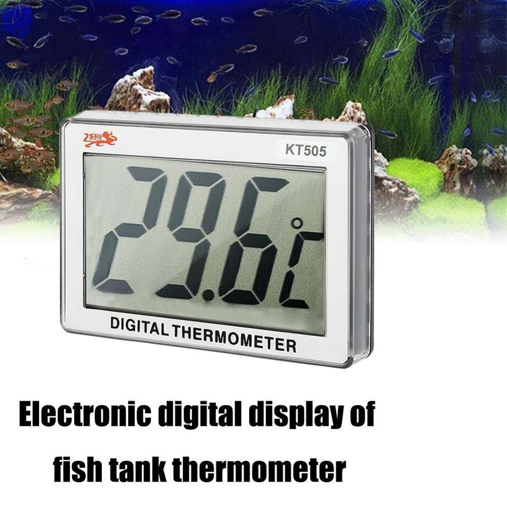 Multi-Functioneel Lcd 3D Digitale Elektronische Temperatuur Meting Aquarium Temp Meter Aquarium Thermometer