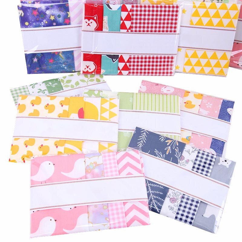 4 draps/ensemble 20x25CM coton Patchwork vêtements tissu accessoires de couture tissu d'impression florale matériel bricolage à la main couleur mélangée