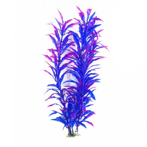 Plantas acuáticas artificiales que brillan en la oscuridad, acuario, decoraciones para acuarios, suministro de decoraciones para el hogar: Purple White
