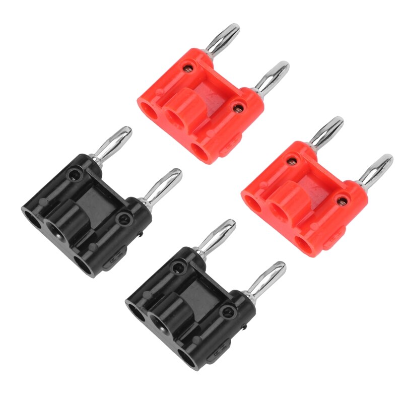 4 stück schraub-doppelbananenstecker-lautsprecheranschlüsse, 436 +  typen