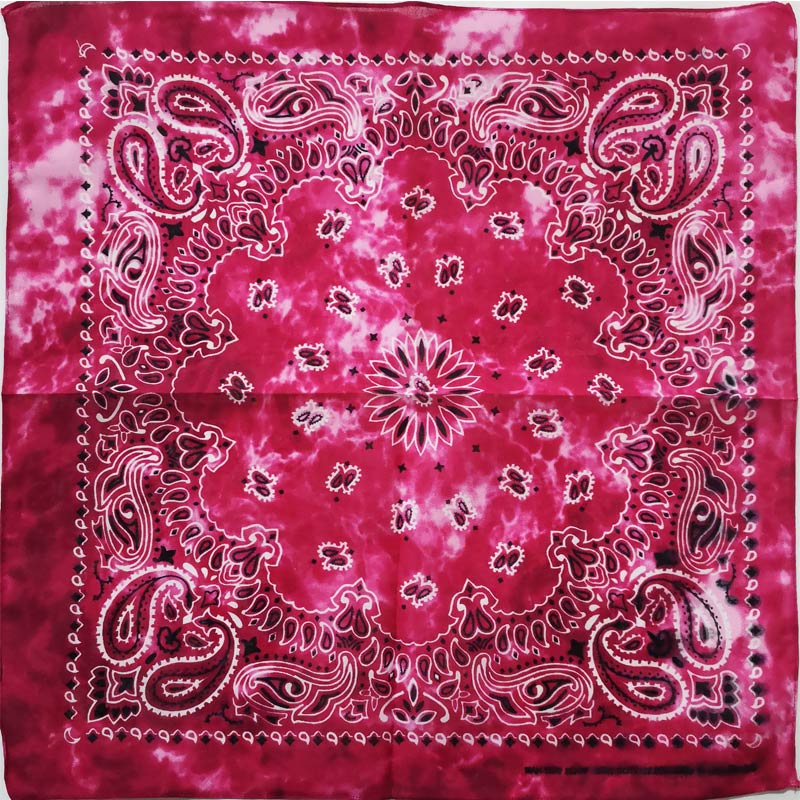 Pañuelo cuadrado de algodón para hombre y mujer, Bandana Unisex de estilo Hip Hop, banda para el pelo de Cachemira a la , bufanda para el cuello y la muñeca, pañuelo mágico: 25
