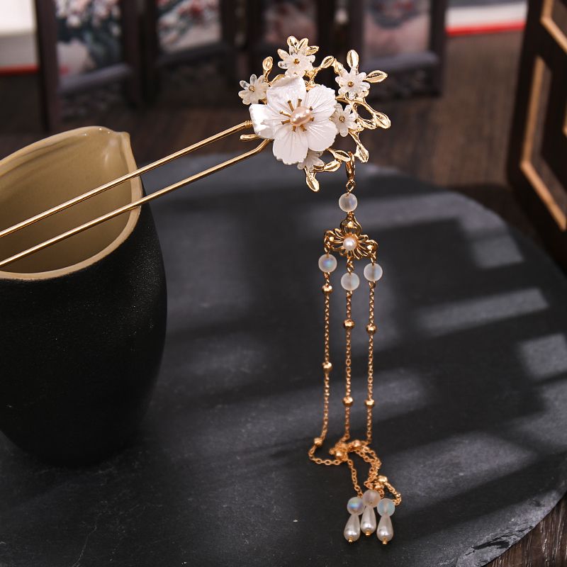 Luxury Metal Hair Stick Hair Accessories for Women Hanfu Hair Clip
