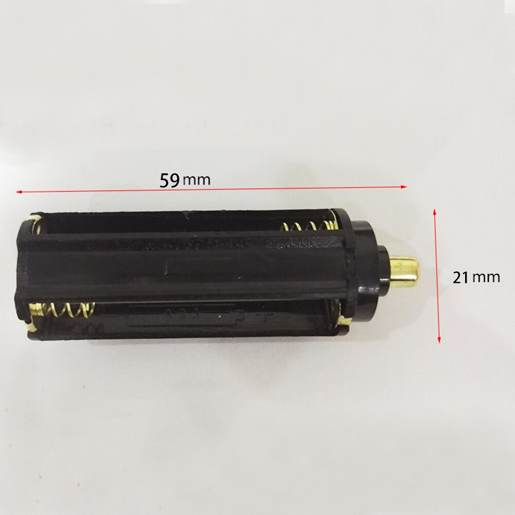 AAA Battery Holder 18650 Battery Tube Black Cylindrical Plastic Box Adapter Case Converter Adaptor Batteries Switcher