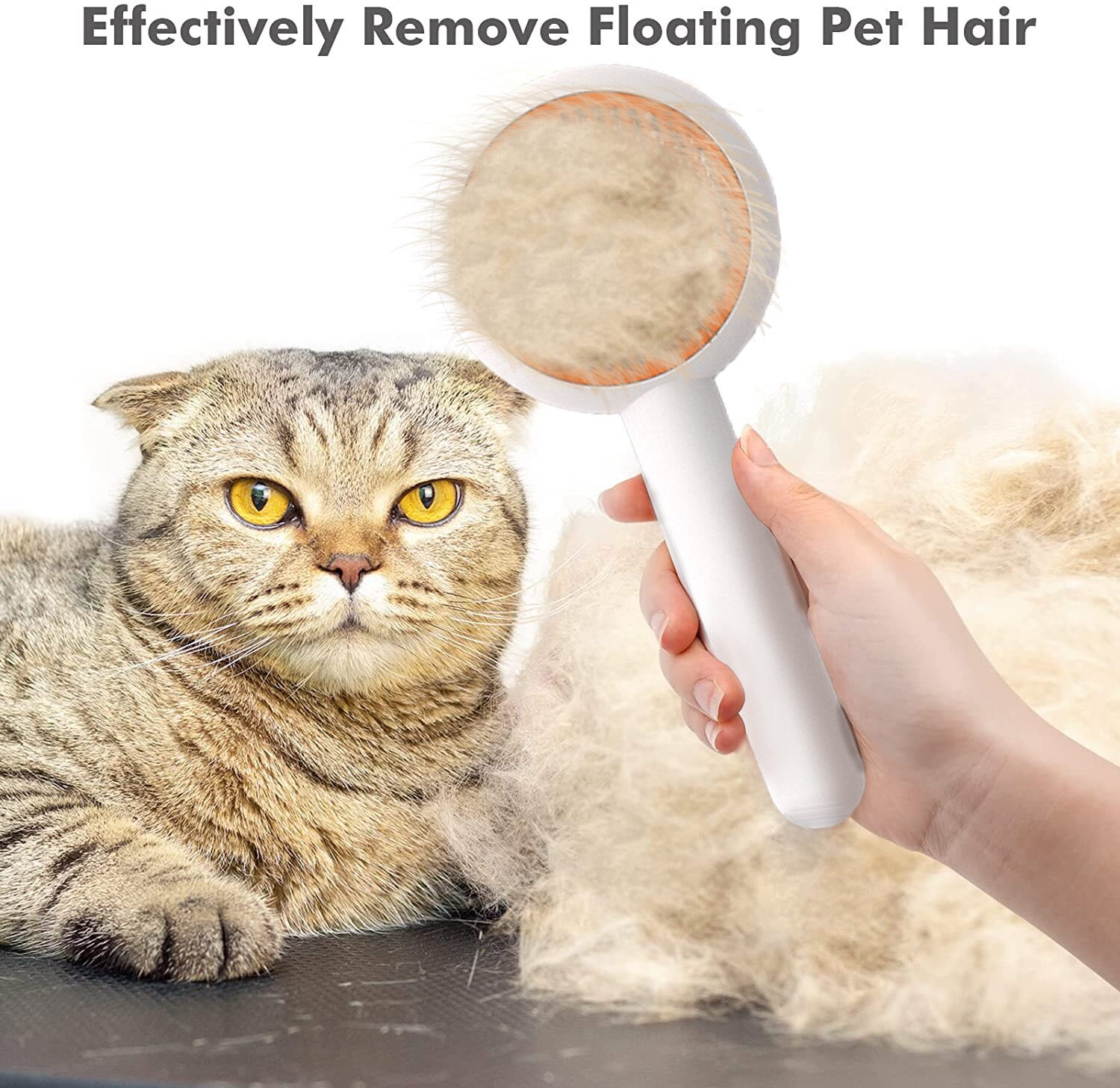 Cute Cat Brush Grooming Comb Self Cleaning Dog Slicker Brushes With Smooth Handle Pet Grooming Tool For Cat Hair Remover Tools