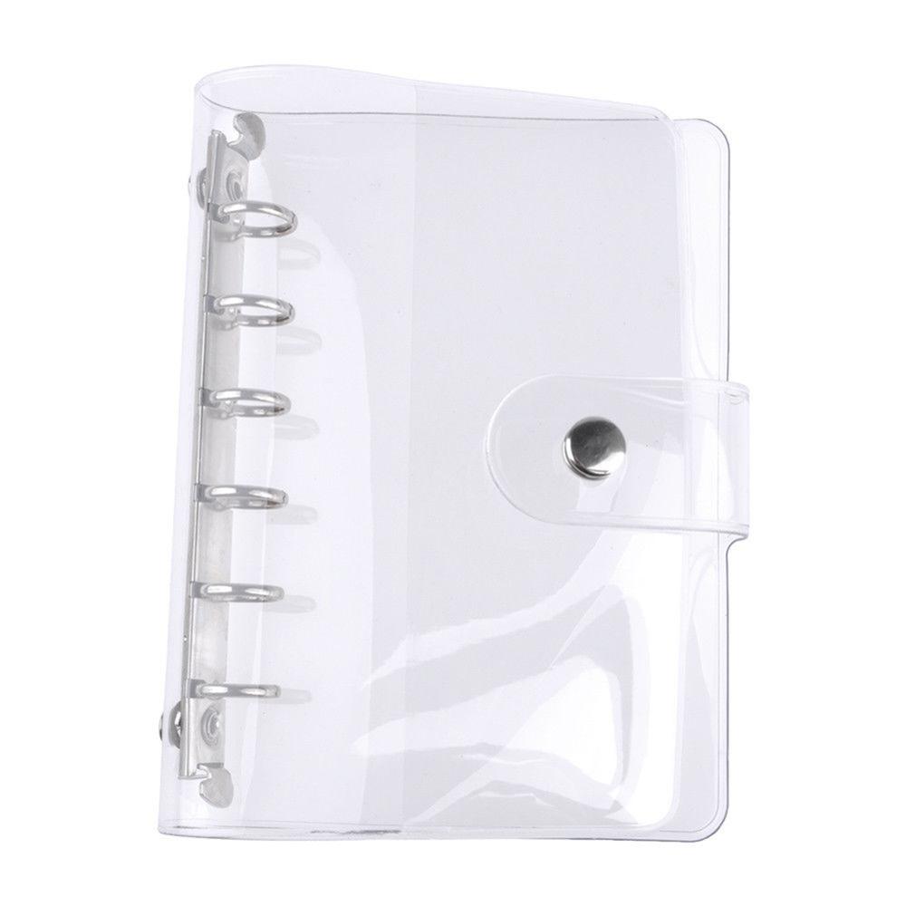 A5/a6/a7 pvc notebook tillbehör ark skal kontor skola genomskinlig kortfattad 6 hål pärm planerare omslag bullet journal