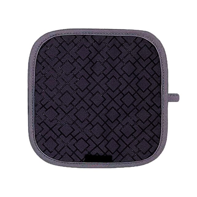 Oven Mitts And Pot Holders , Kitchen Oven Glove High Heat Resistant 500 Degree Extra Long Oven Mitts And Potholder: Black-Pot Holders