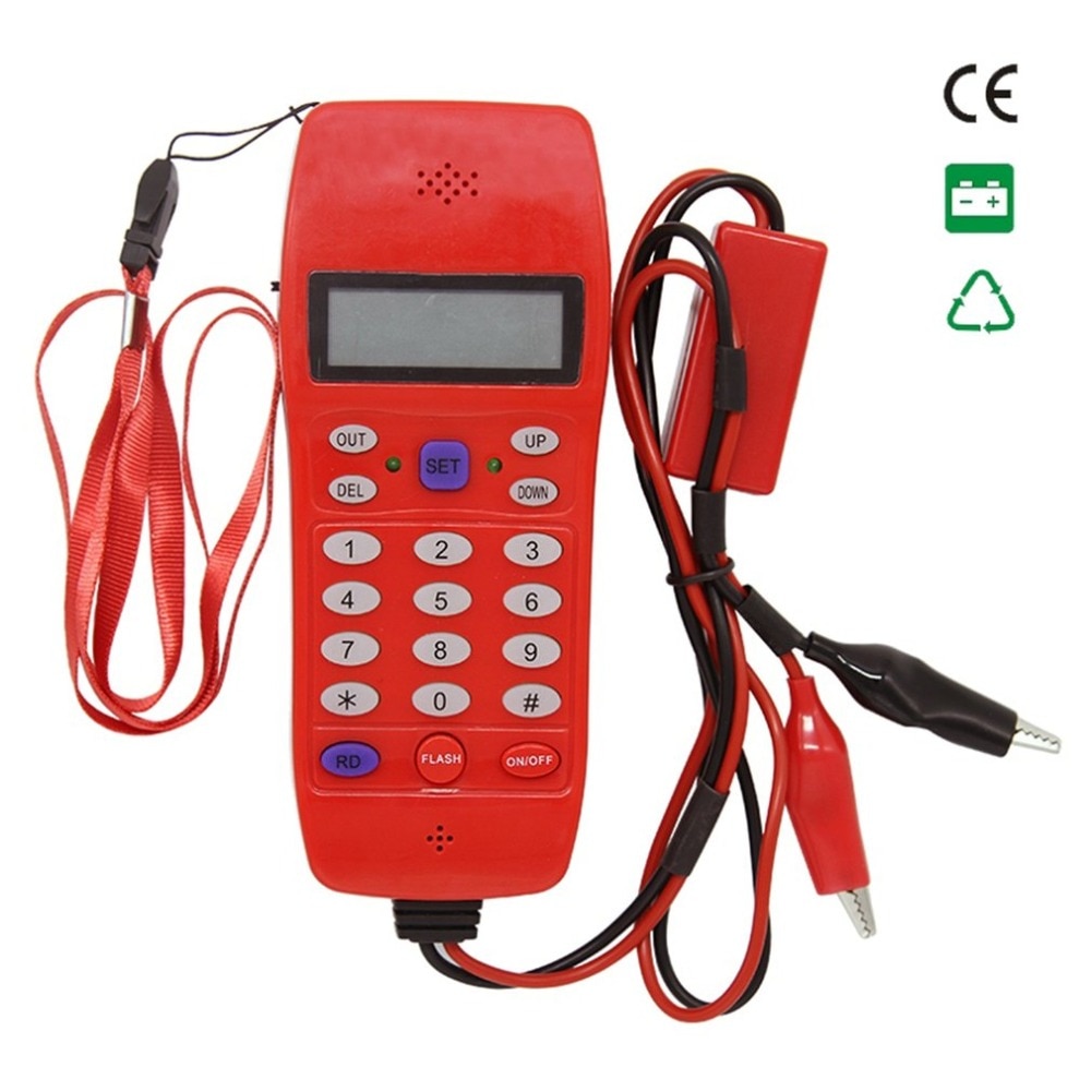 Probador NF-866 Cable de línea de teléfono con pantalla de visualización herramienta óptica Tele fibra comprobar DTMF identificador de llamadas máquina de búsqueda de detección automática