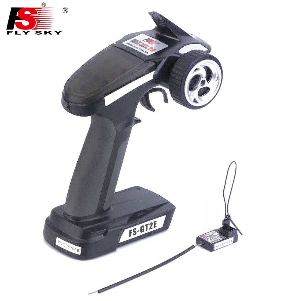 1pcs Original Flysky Transmitter FS-GT2E AFHDS 2A 2.4g 2CH Radio System for RC Car Boat with FS-A3 Receiver(No Box)