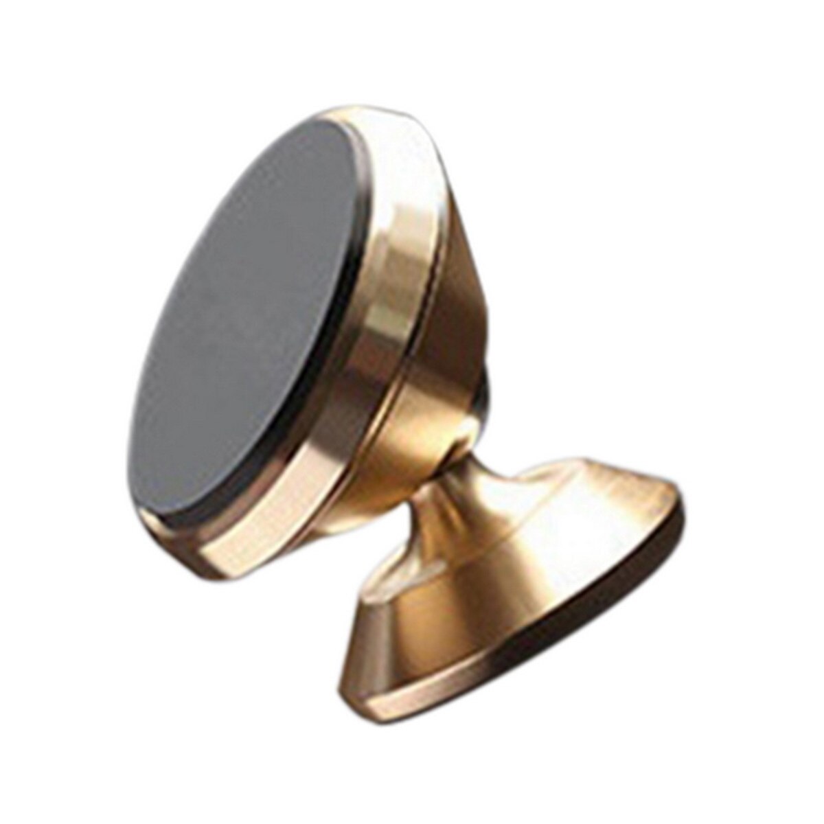 360 Degree Car Magnetic Mobile Phone Holder Mount Car Storage Rack Smartphone Stand Magnet Support Cell In Car GPS Universal: gold