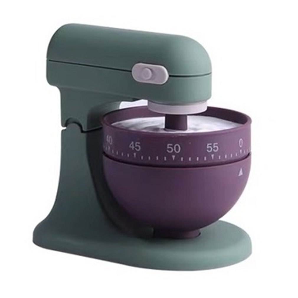 Hoshen Timer meccanico, a forma di fungo, timer, promemoria per l' autodisciplina, timer da cucina (grigio