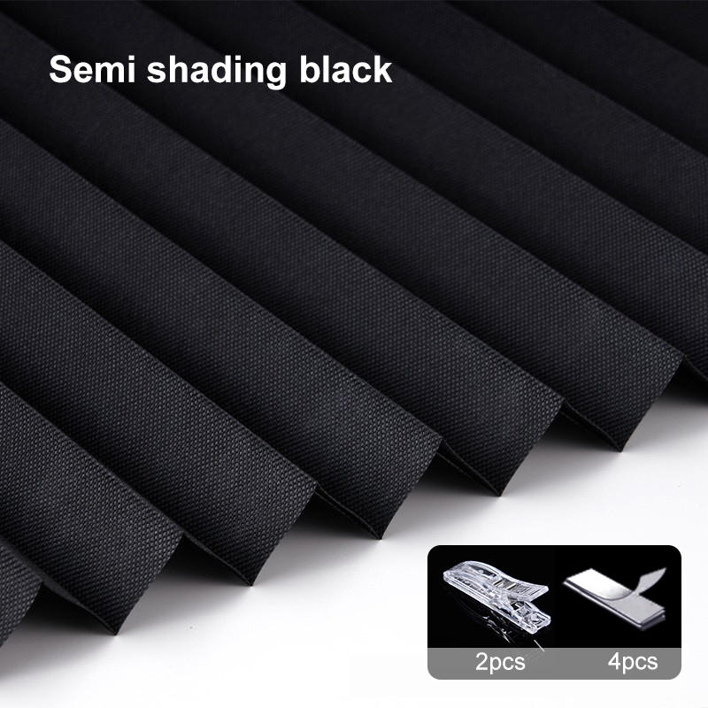 Plisserade rullgardiner non-woven zebragardiner högskuggande mörkläggningsgardin sovrum vardagsrum badrum balkongdekor: 34 "w  x 72 " l / Röd