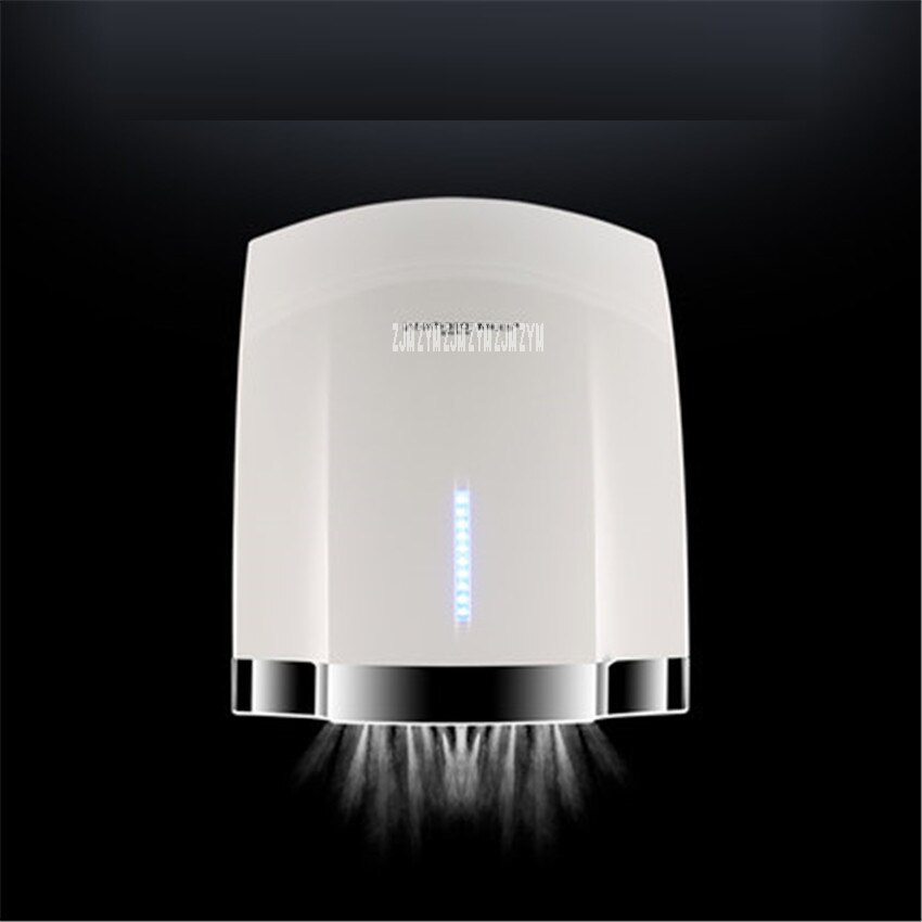 A904 Fully Automatic Induction Hotel Home Bathroom Hand Dryer 1800W power and Cold Hand Drying Machine 220V White/gold: White