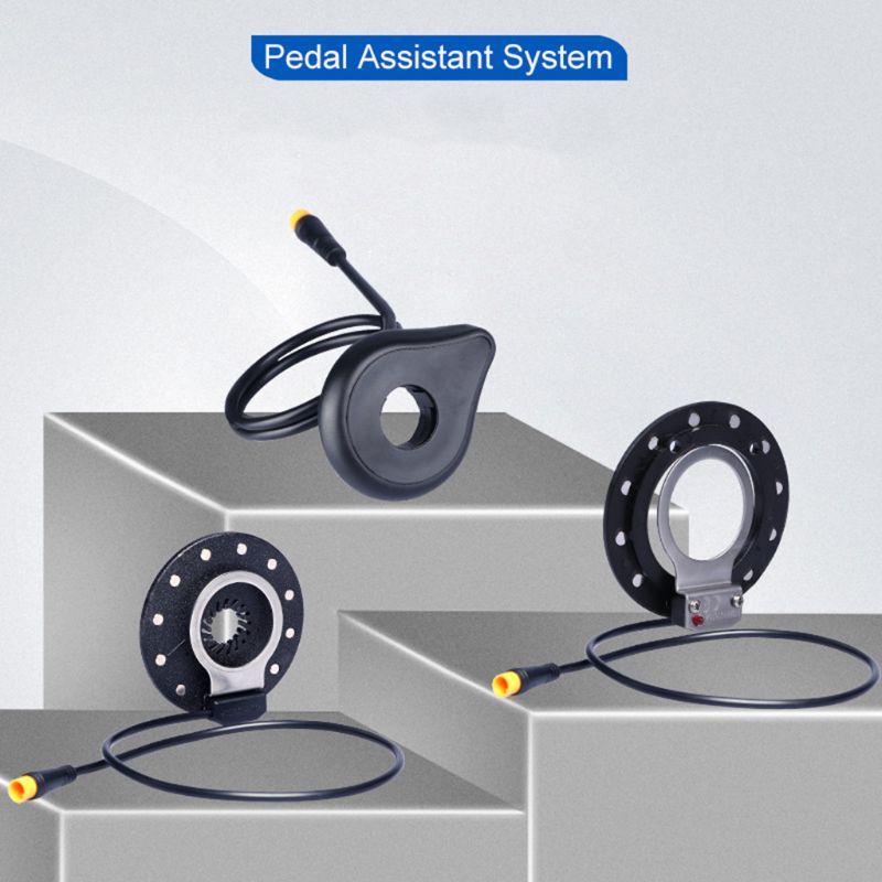 Waterproof Electric Bicycle Pedal Assist Sensor E bike Double Hall 12 Magnet Left/Right Side PAS System DIY eBike Modified Parts