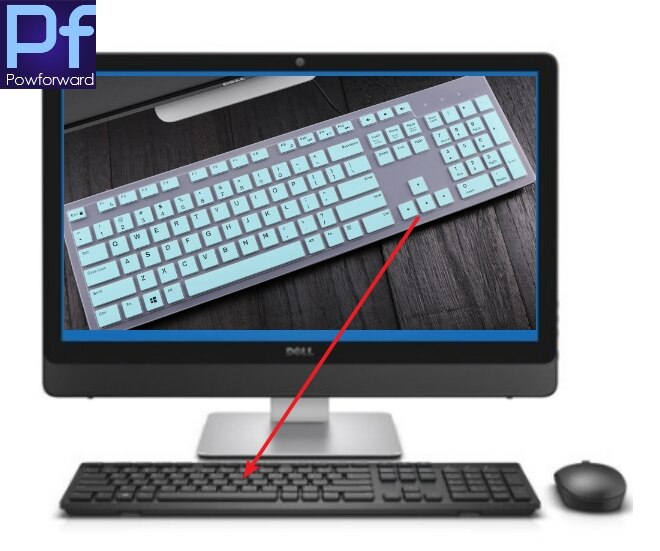 Pour Dell Inspiron Aio Kb216 Kb216P Kb216T KM636 tout-en-un Pc de bureau étanche à la poussière protecteur peau clavier couverture
