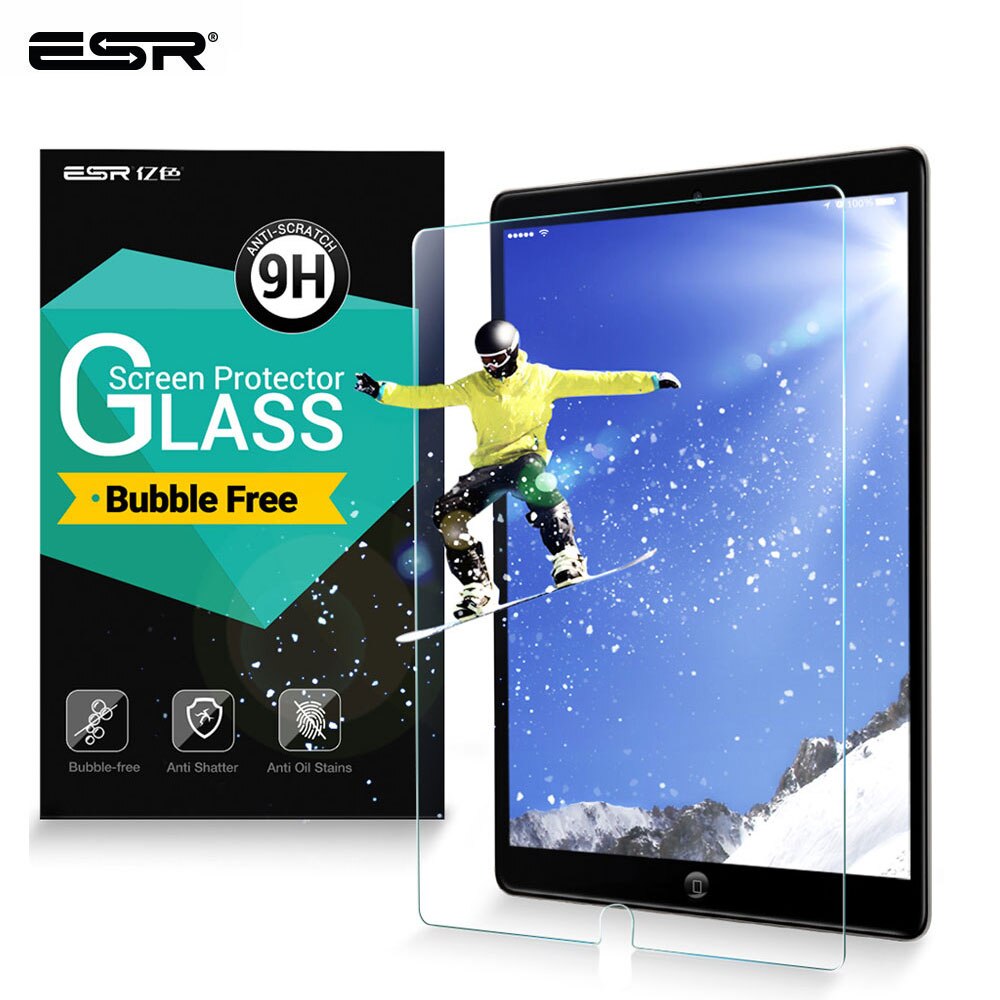 ESR Screen Protector for iPad Pro 10.5 Air 3 9H Tempered Glass Anti-Scratch Screen Protector with Install Kit for iPad Air3