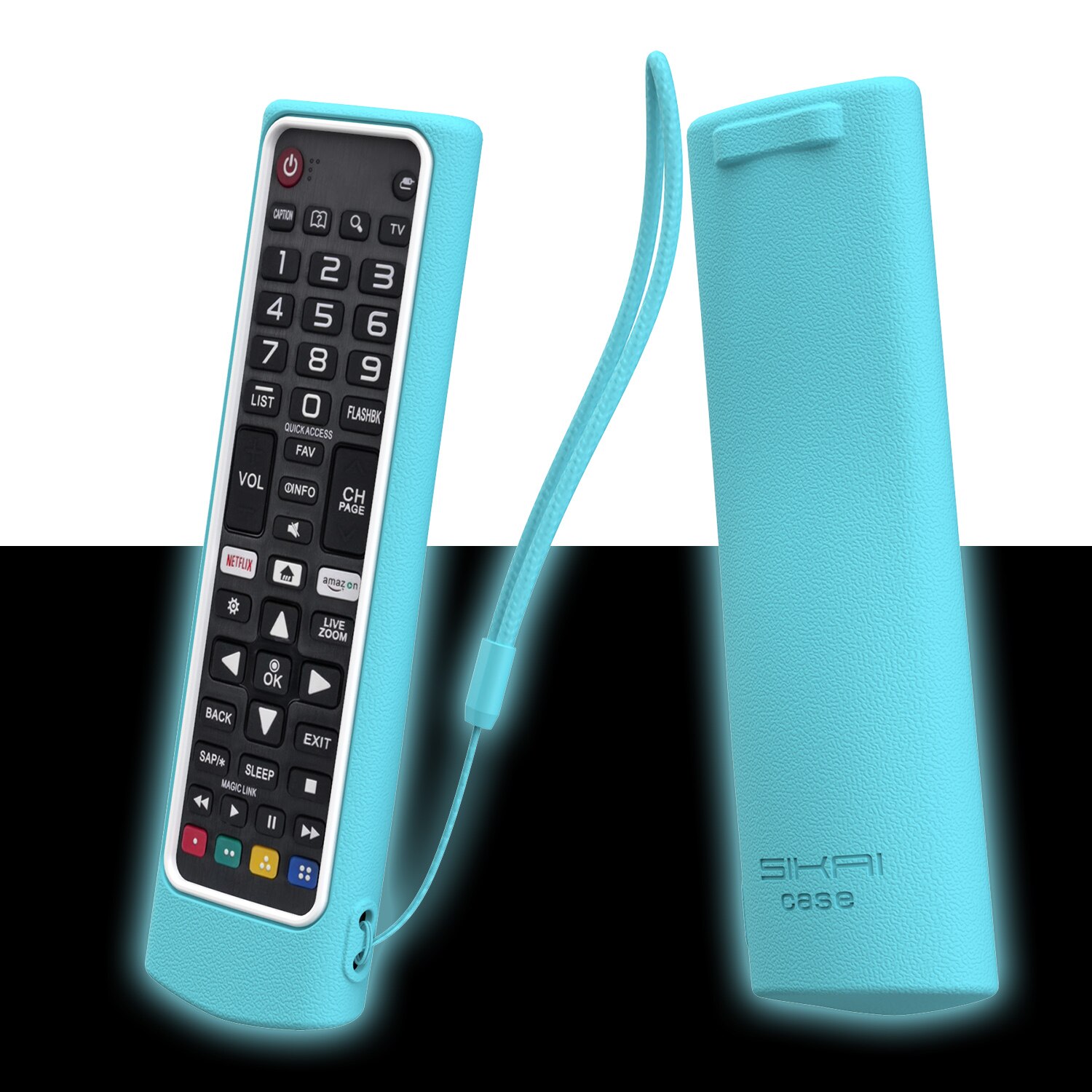 Sikai siliconen hoesje voor lg smart tv afstandsbediening akb 75095307 akb 75375604 akb 75675304 schokbestendige beschermhoes voor lg tv afstandsbediening