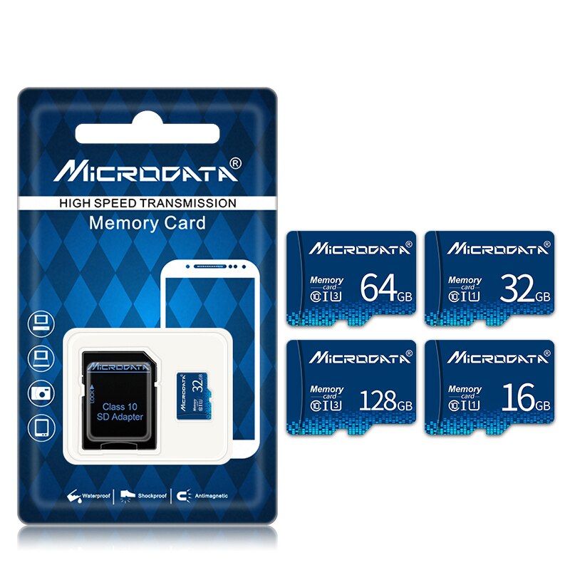 Hoge Snelheid Geheugenkaart Micro Sd-kaart 128Gb 64Gb Microsd Class 10 Tf Sd-kaart 32Gb 16G 8G Mini Flash Kaarten Gratis Adapter