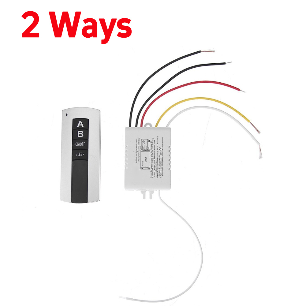 Práctico conjunto de dispositivos de Control remoto 220V 3 canales interruptor de Control remoto Digital inalámbrico para herramientas de luz de lámpara