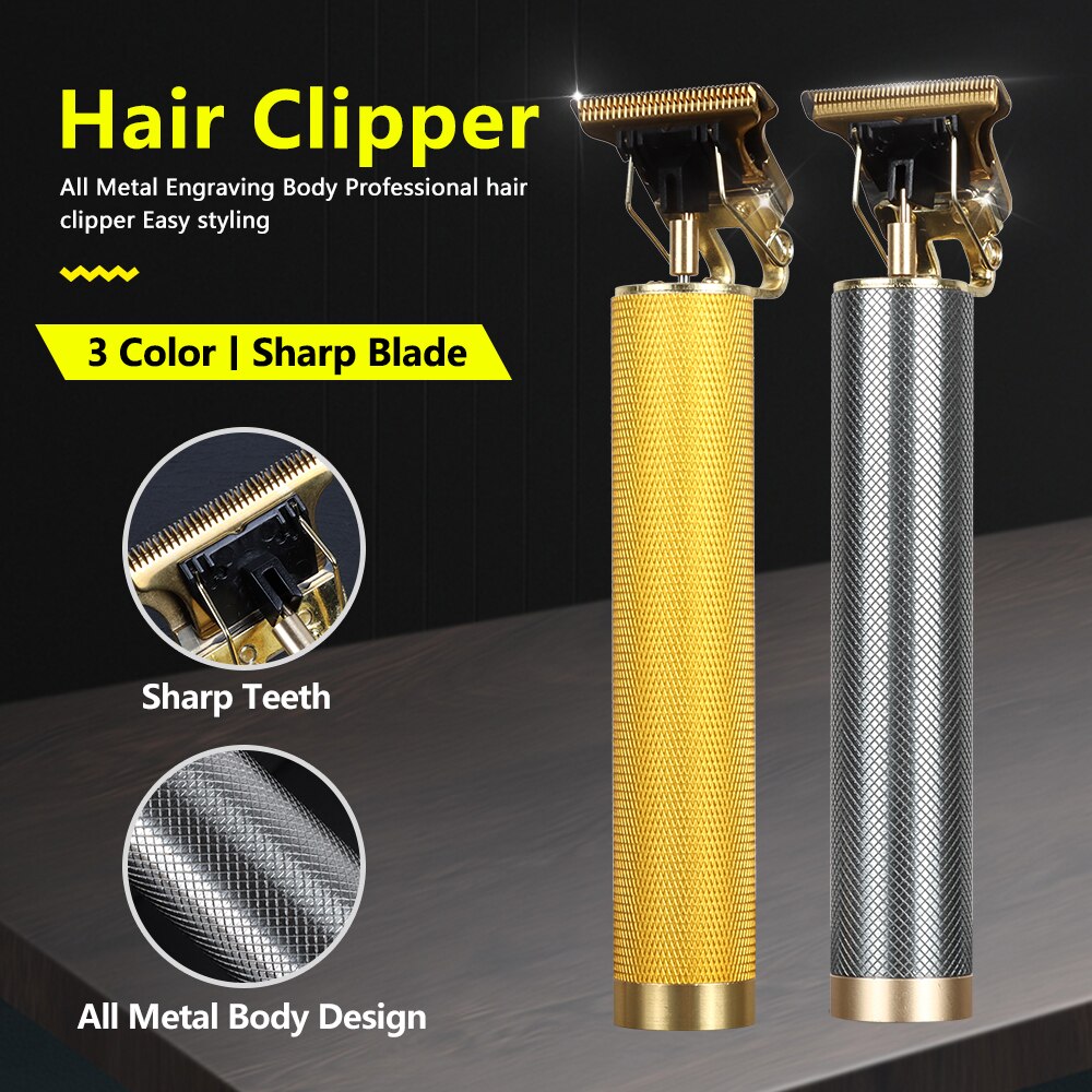Cortadora de pelo recargable por USB T9 para hombre, máquina para cortar cabello con pantalla LCD, herramienta de estilismo para corte de pelo y barba, novedad de