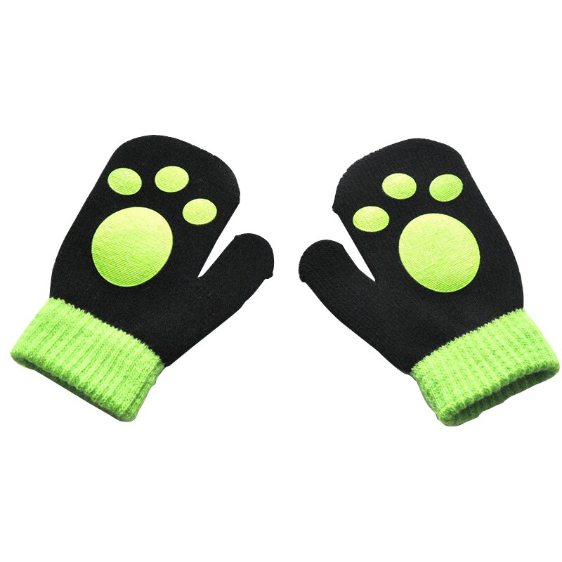 Balleenshiny Fußabdruck freundlicher Winter Warme Handschuhe für 1-5Y Nette Baby Warme Handschuhe Kleinkind Kind Karikatur Fäustlinge für Jungen Mädchen: T6