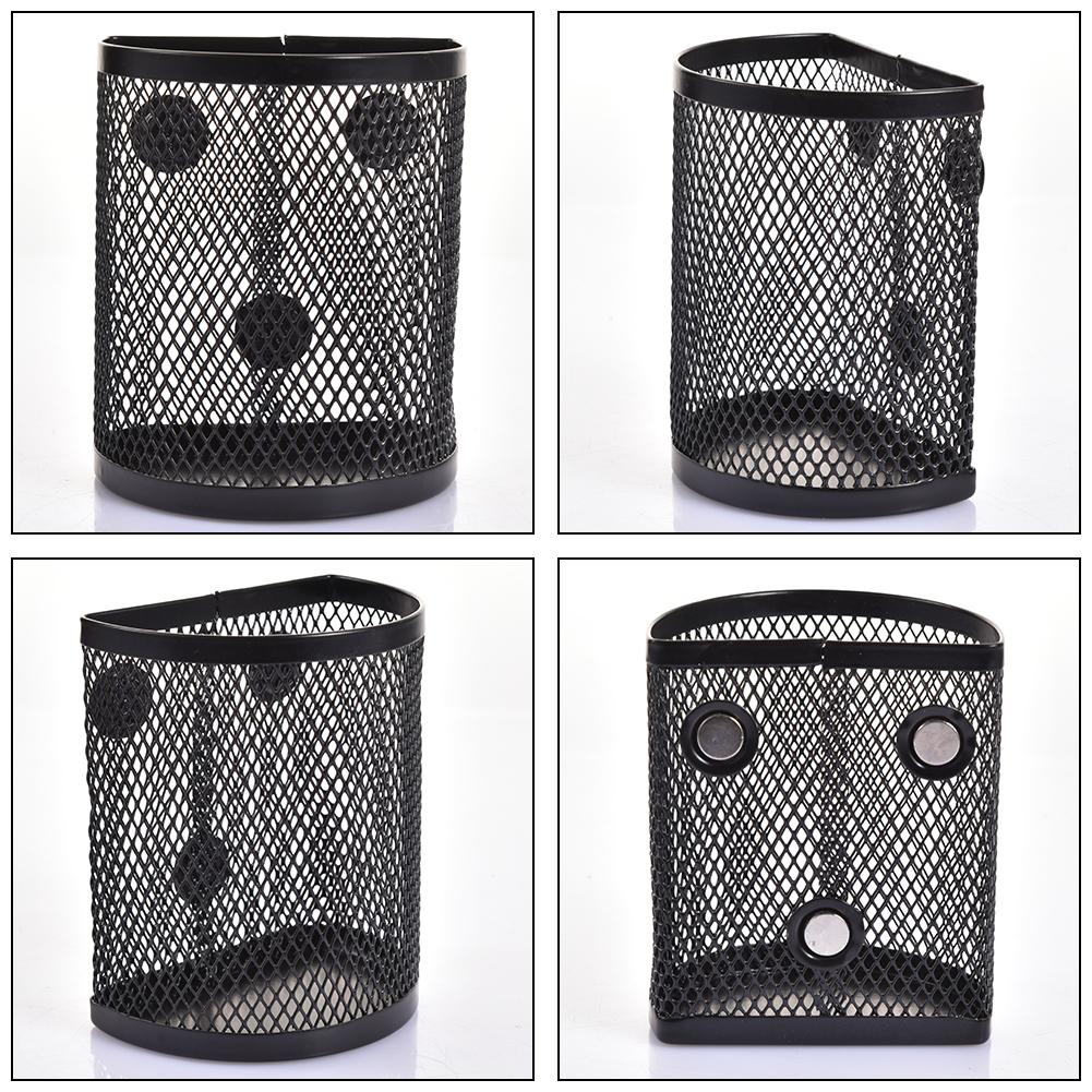 Metal Wire Mesh Magnetic Basket Pen Holder Storage Box Pen Pencil Organizer For Whiteboard Refrigerator Locker Accessories