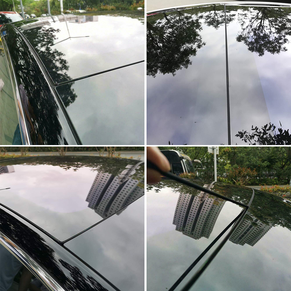 Parabrisas impermeable techo solar de coche tira de sellado silenciosa a prueba de polvo a prueba de sonido cinta de intemperie fácil de aplicar sin rastro para Tesla modelo 3