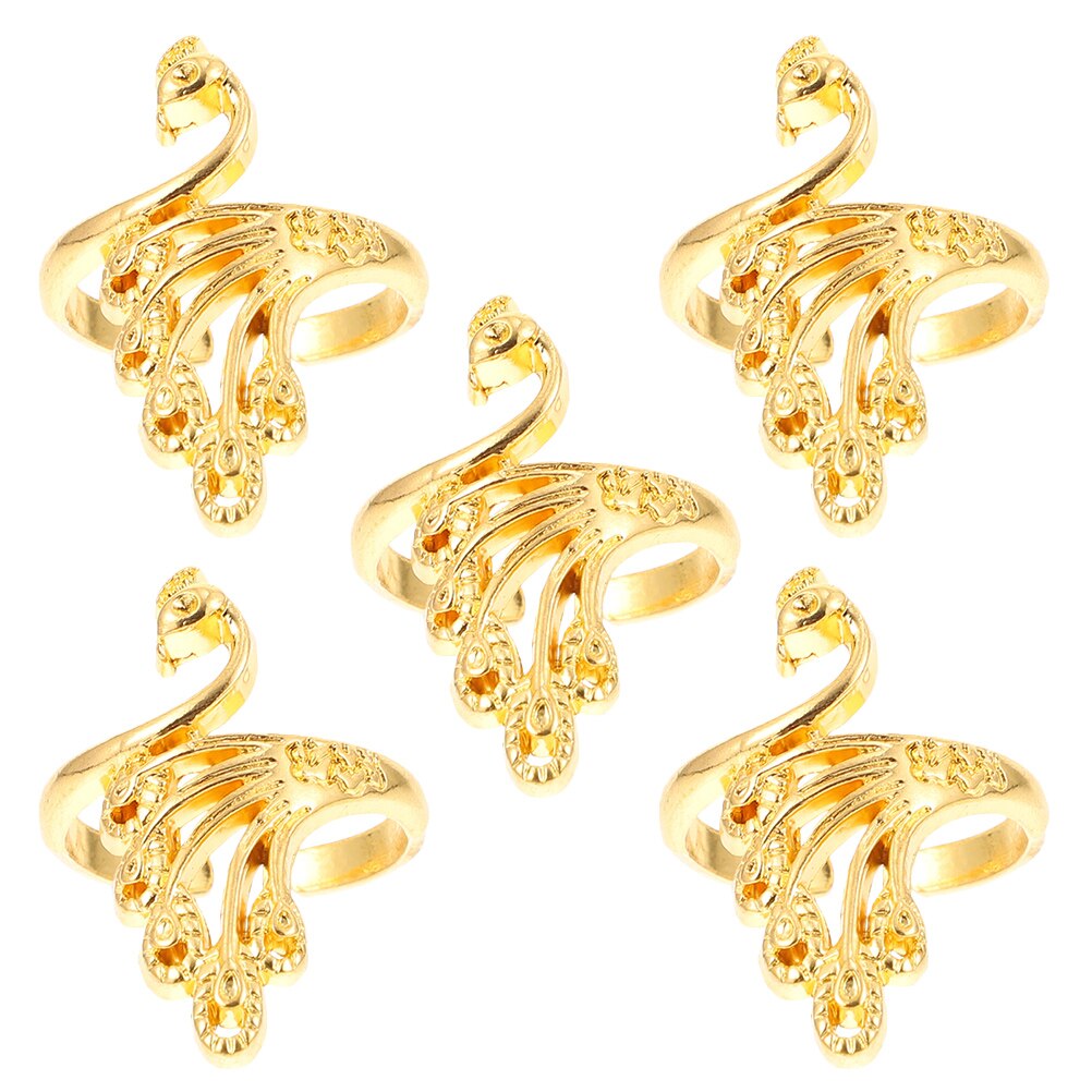 5pz anelli per maglieria anelli intrecciati semplici anelli aperti anello per dito ornamento: d'oro
