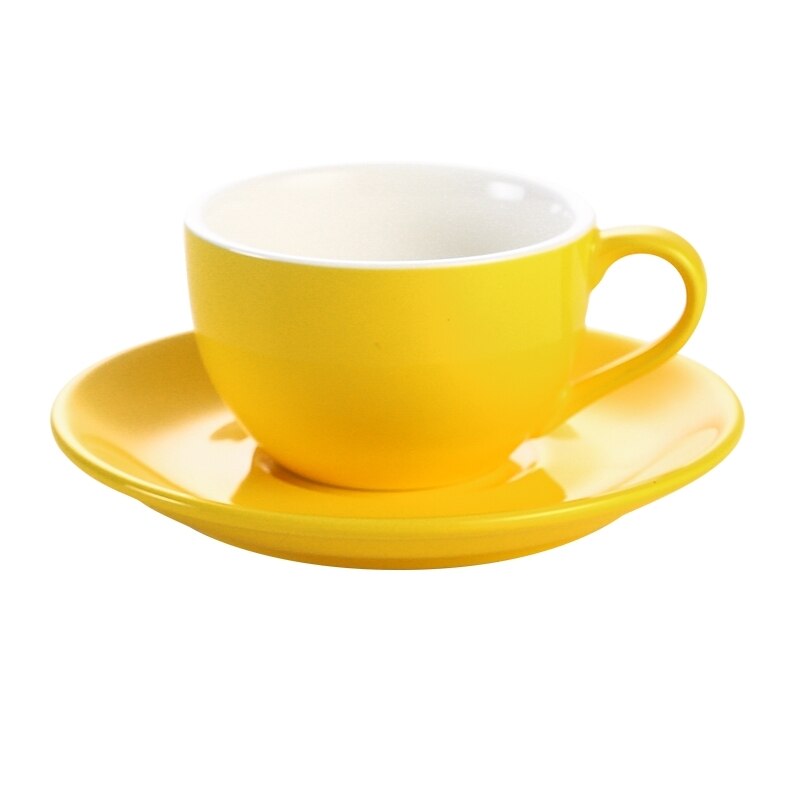 Tasses à café en céramique de de 150ml, ensemble de tasses à fleurs Cappuccino simples de style européen, Latte: 5bright