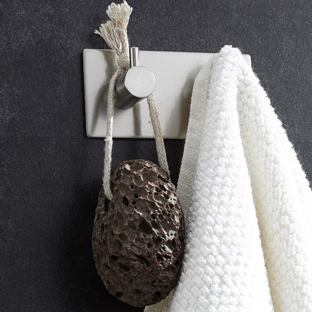ZUNTO – crochet mural en acier inoxydable 304, support pour manteaux, salle de bains, cuisine, sac, porte-clés, vêtements, crochet sans perçage