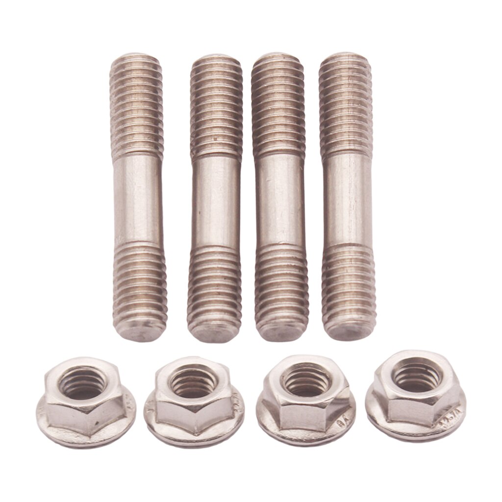 Dadi Perno Collettore Scarico M8x1,25 42mm - Acciaio Inox 304 Per Sistema Scarico Auto