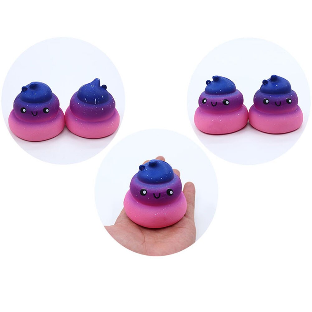 Stress Relief Toy Squeeze ToysExquisite Fun Galaxy Poo Scented Squishy Charm Slow Rising Stress Reliever Toy
